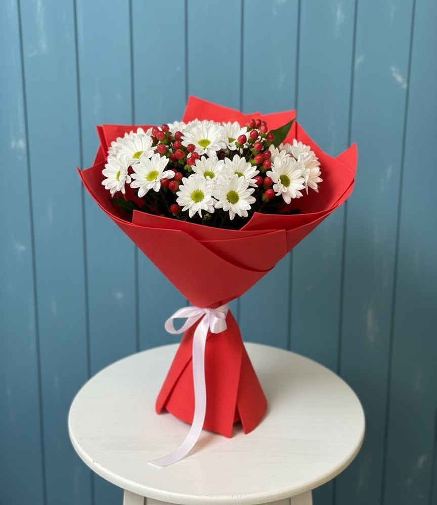 Букет цветов из: Хризантемы в Кавалерово