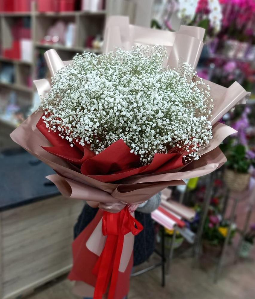Букет Белые хлопья в Кавалерово Букет цветов из: Гипсофила в Кавалерово