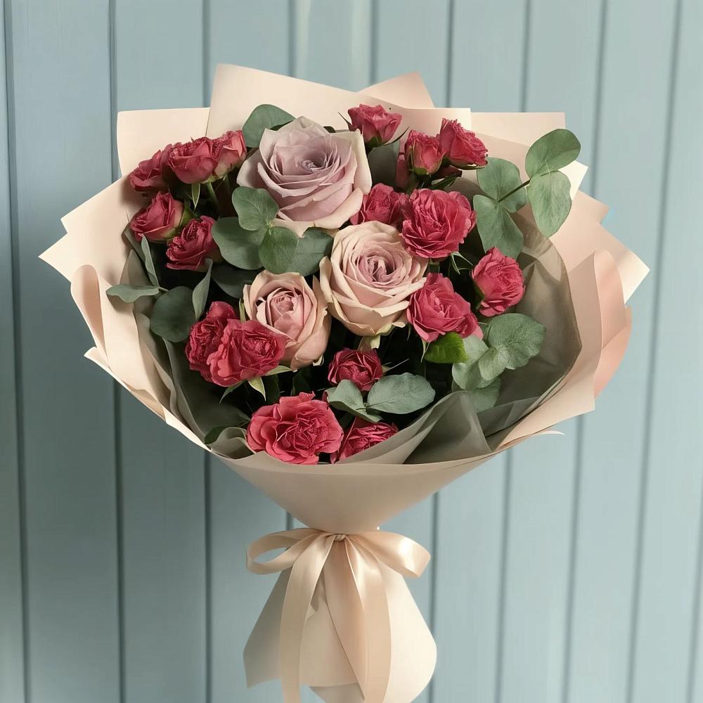 Букет цветов из: Гвоздики и Розы в Кавалерово
