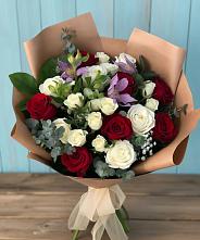 Букет цветов из:  Розы и Альстромерии в Кавалерово