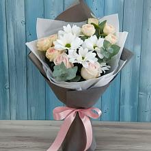 Букет цветов из:  Хризантемы и Розы #REPLACE_PRED# Кавалерово