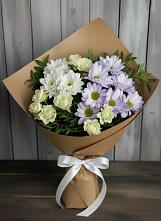 Букет цветов из:  Хризантемы и Розы #REPLACE_PRED# Кавалерово