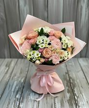 Букет цветов из:  Гвоздики, Розы и Хризантемы в Кавалерово