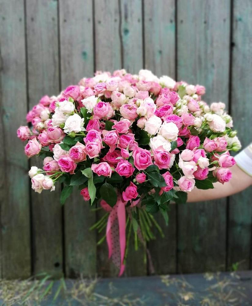 Букет Розовые кустовые розы Натали и Лав Лидия в Кавалерово