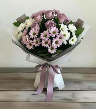 Букет цветов из:  Хризантемы и Розы в Кавалерово