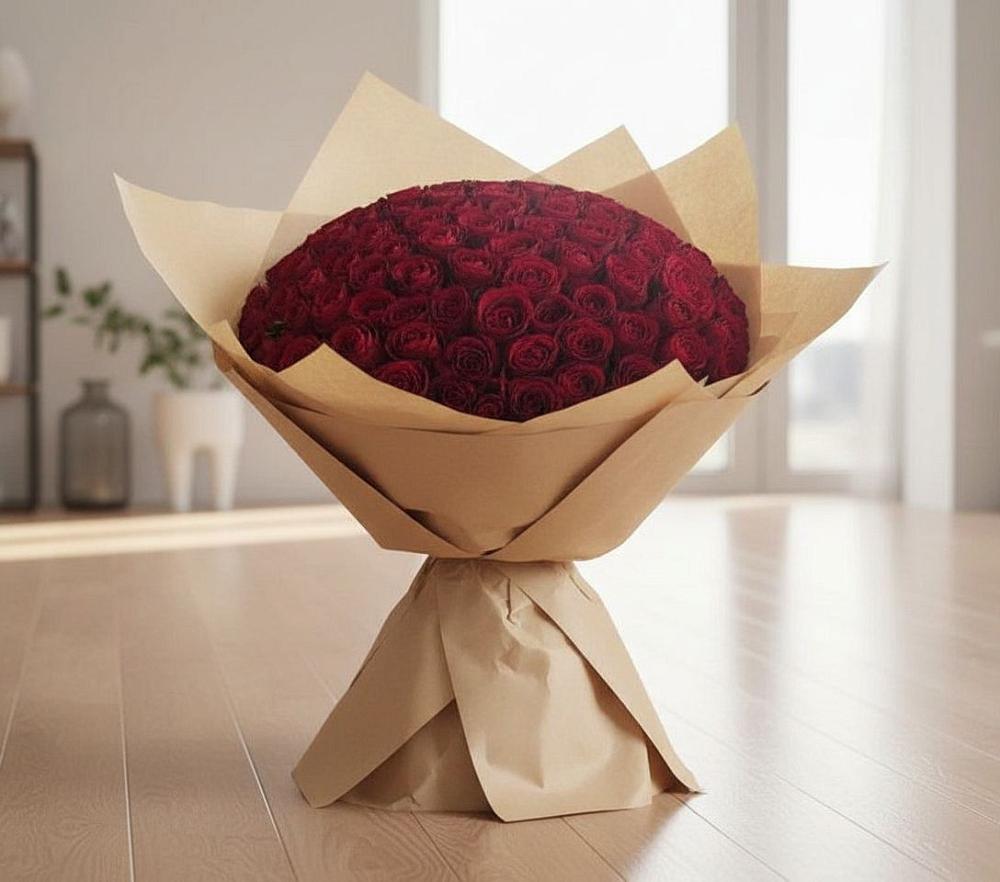 Букет 101 Красная роза в Кавалерово