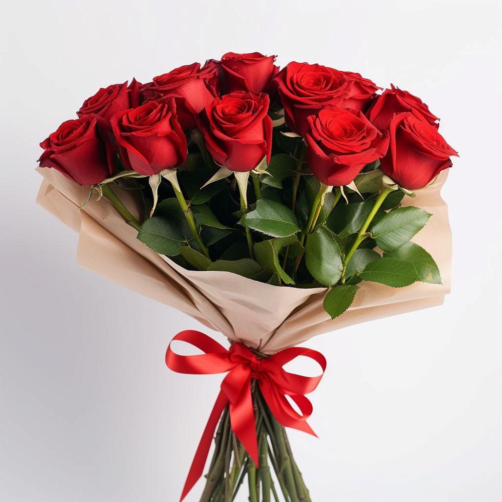 Букет 11 Красных роз Эдлесс Лав в Кавалерово