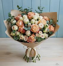 Букет цветов из:  Альстромерии и Розы #REPLACE_PRED# Кавалерово