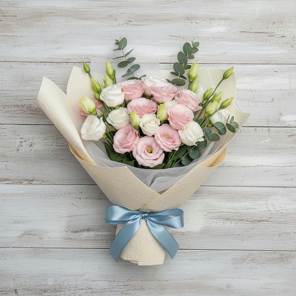 Букет цветов из: Лизиантусы в Кавалерово